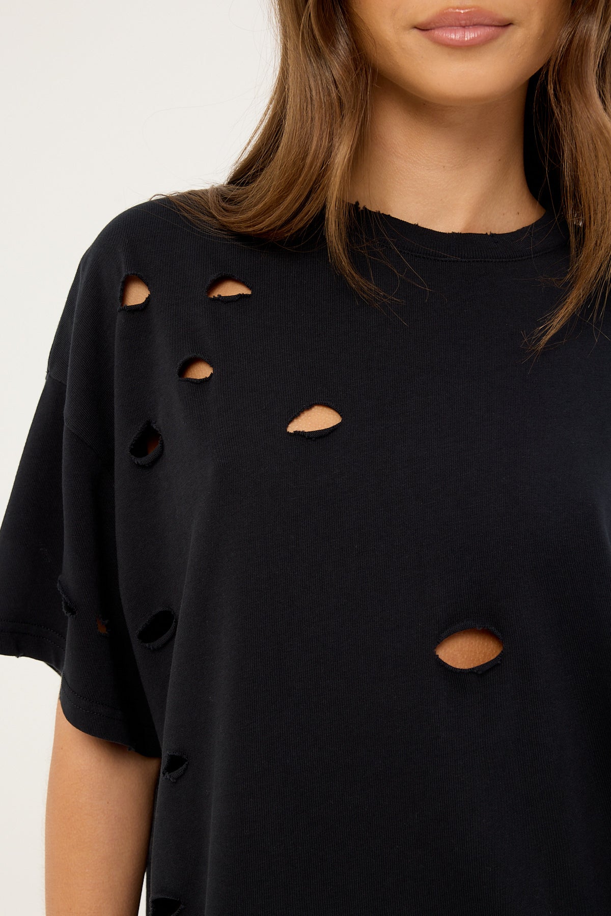 Neovision Tatter Heavyweight Relaxed Tee Washed Black