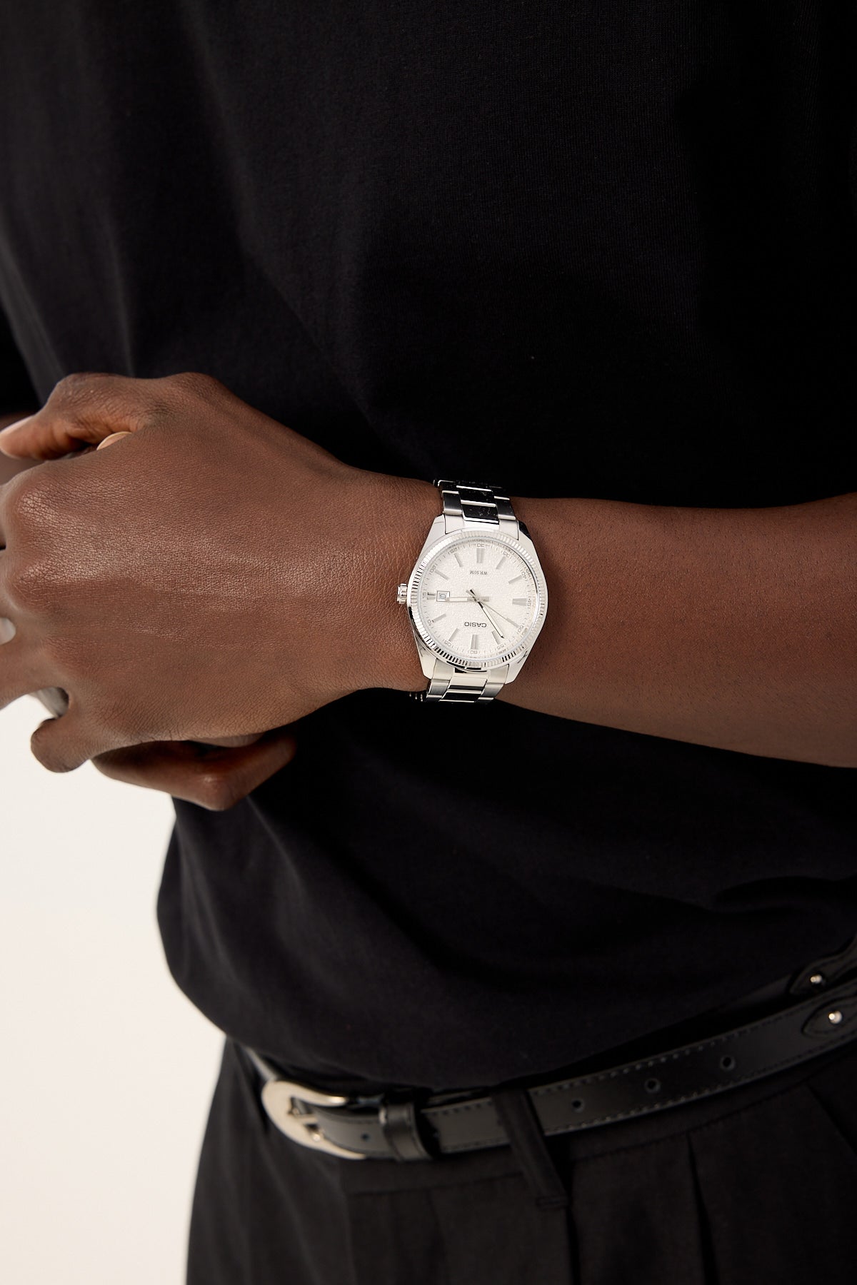 Casio MTP1302DA-7A Analogue Watch Silver/White