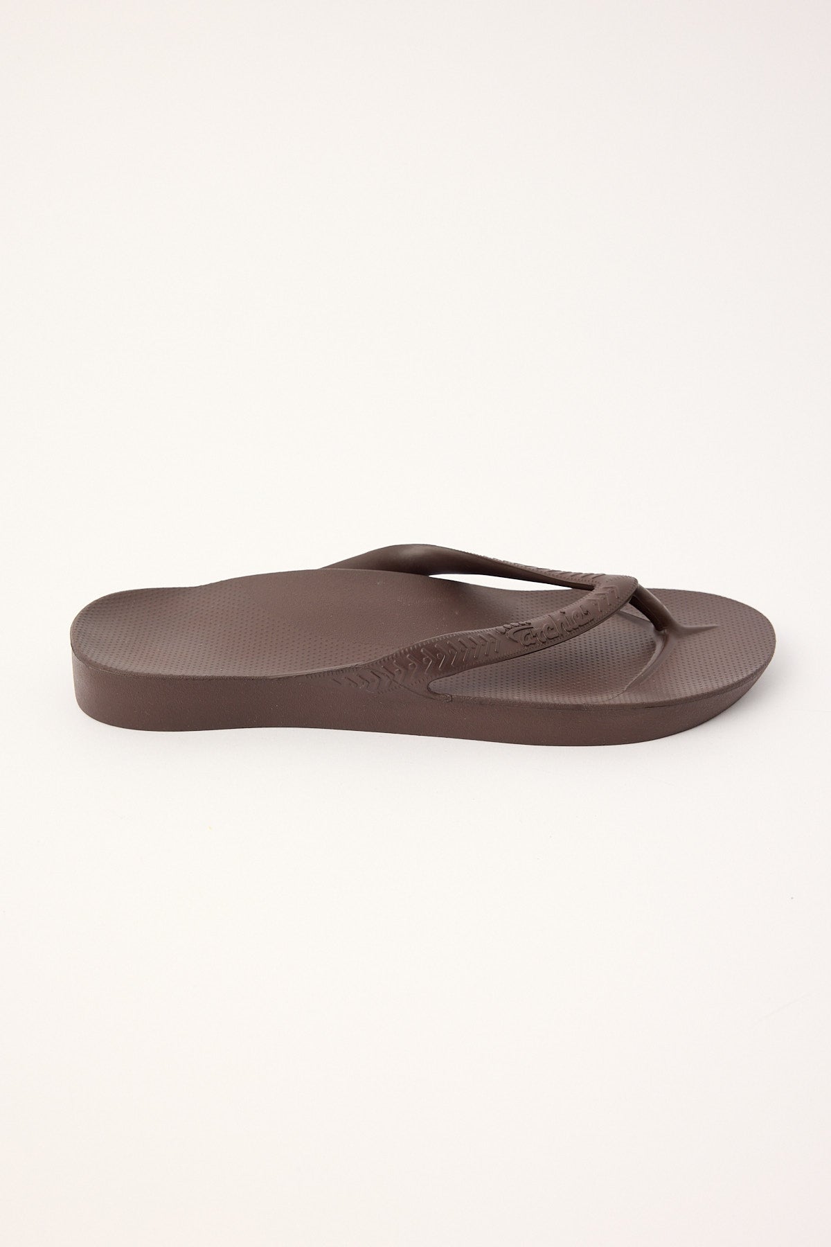 Archies Footwear Arch Support Thong Chocolate Brown