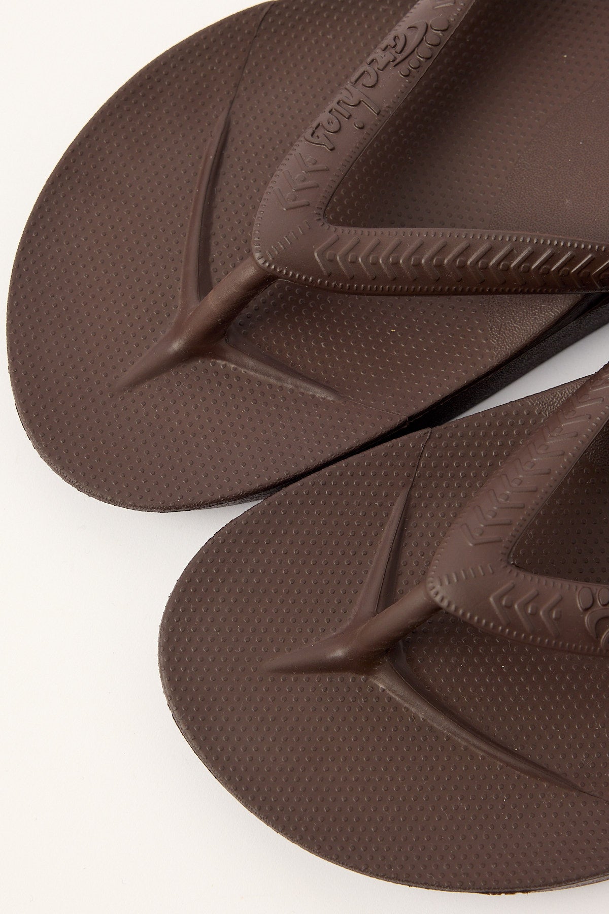 Archies Footwear Arch Support Thong Chocolate Brown