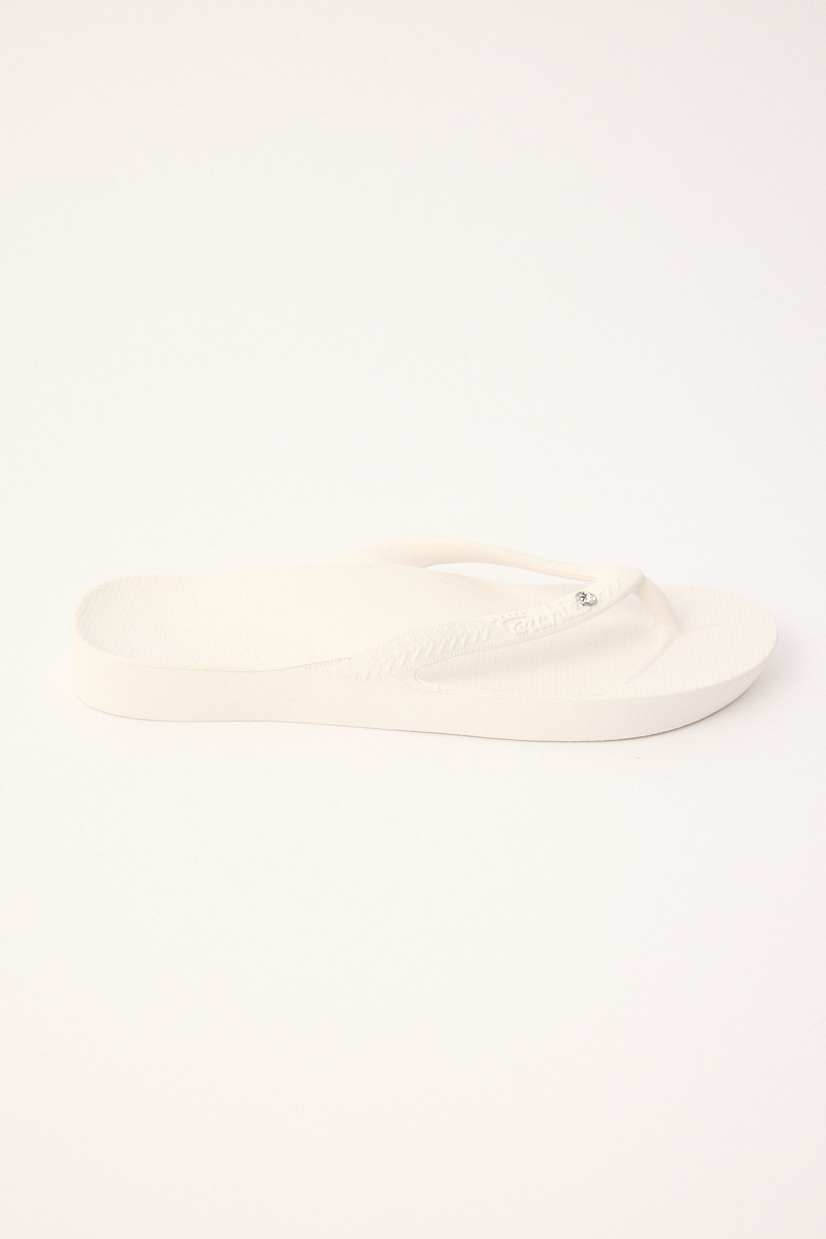 Archies Footwear Arch Support Thongs White Crystal