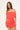 Luck & Trouble Elyse Recycled Off Shoulder Mini Dress Coral