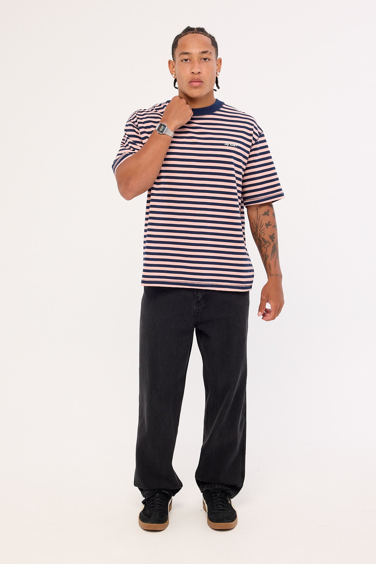 Thrills Mid Slacker Denim Jean Aged Black