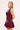 Luck & Trouble Rosseli Sequin Mini Dress Burgundy