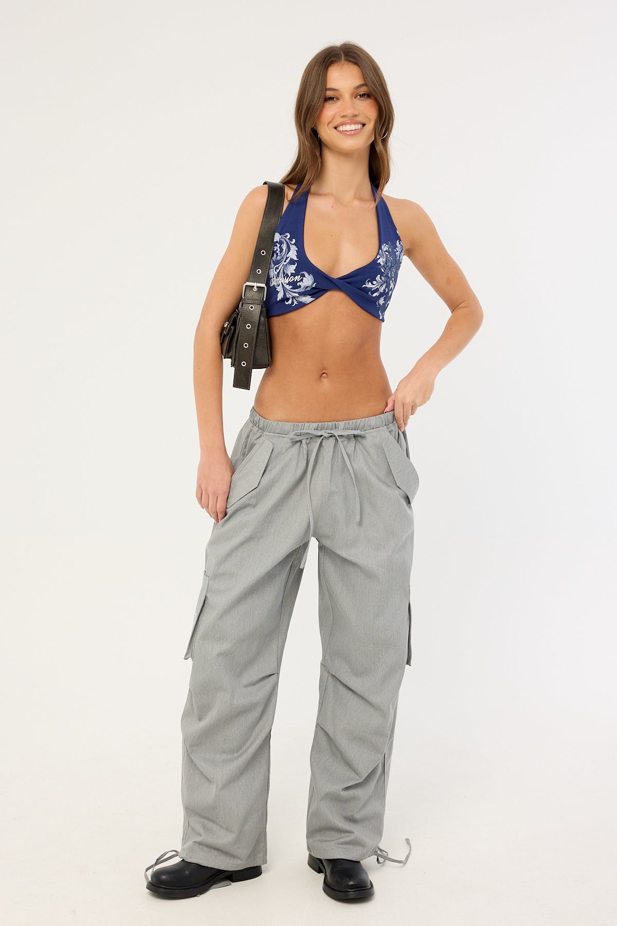 Neovision Banish Twist Halter Bralette Navy