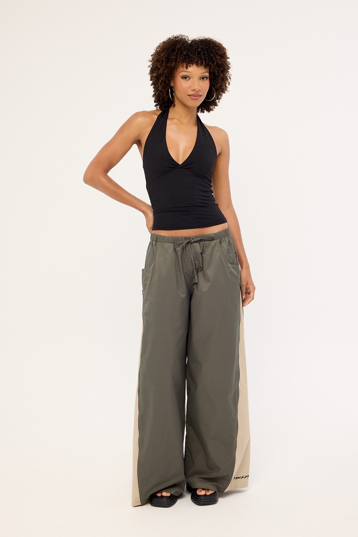 Neovision Chutes Parachute Zip Side Pant Charcoal