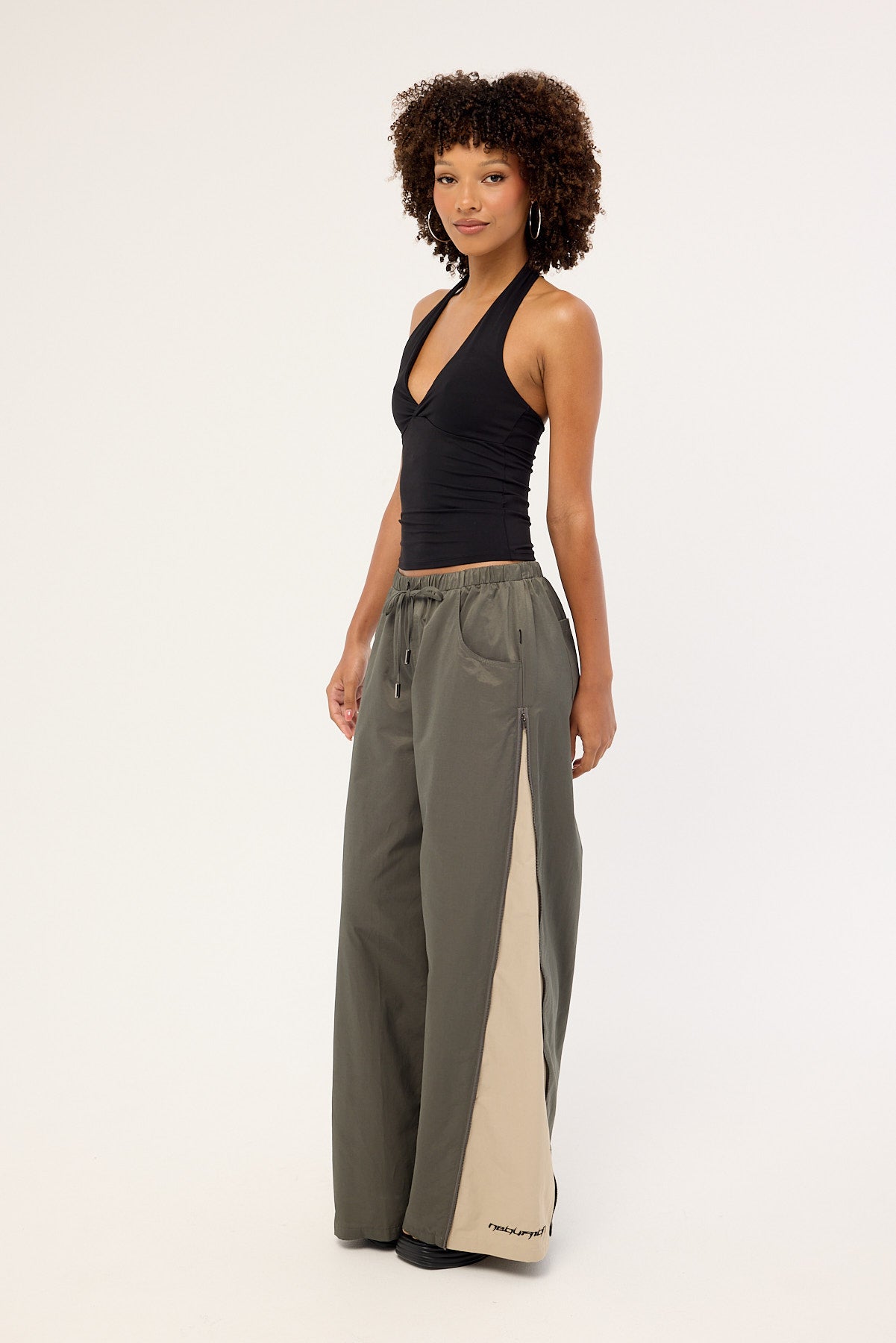 Neovision Chutes Parachute Zip Side Pant Charcoal