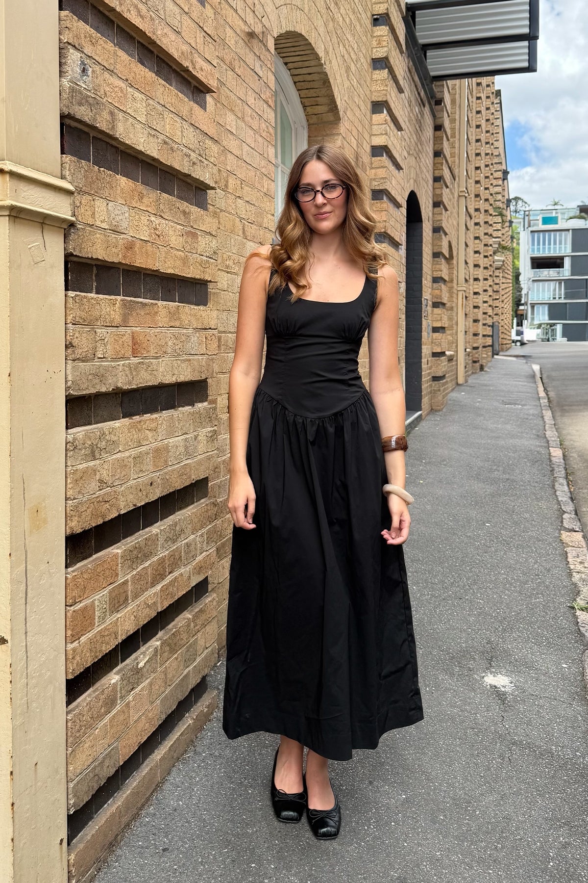 Perfect Stranger Ayana Corset Maxi Dress Black