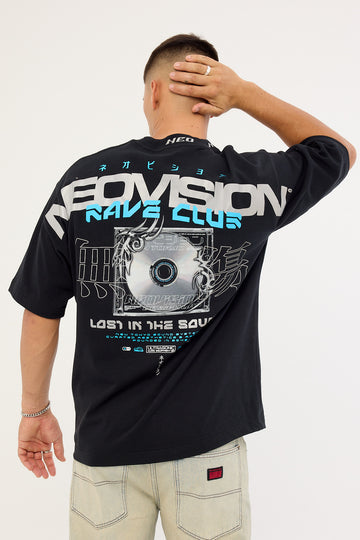 Neovision Bassline Oversize Super Heavy Tee Black