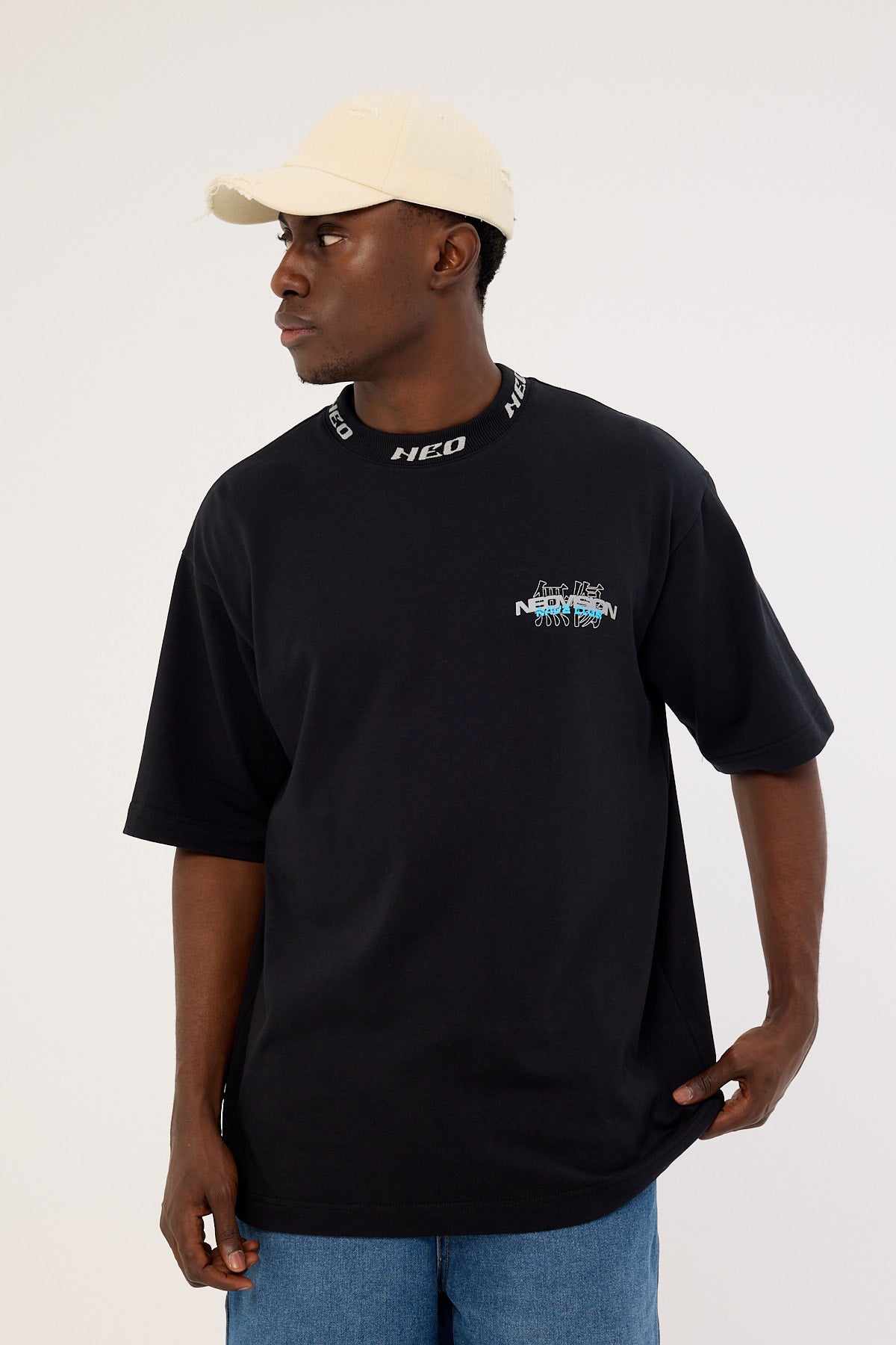 Neovision Bassline Oversize Super Heavy Tee Black
