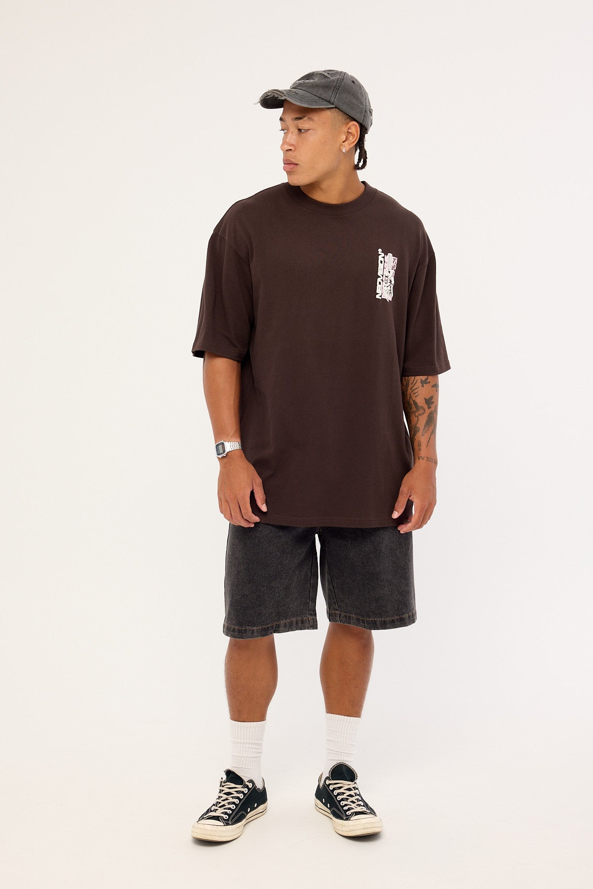 Neovision Shogun Oversize Super Heavy Tee Coffee Brown