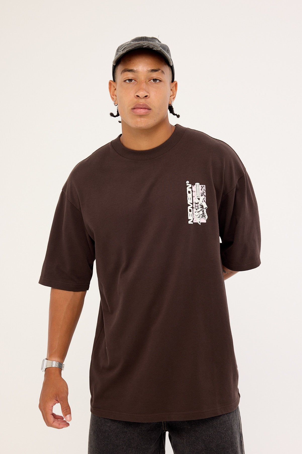 Neovision Shogun Oversize Super Heavy Tee Coffee Brown