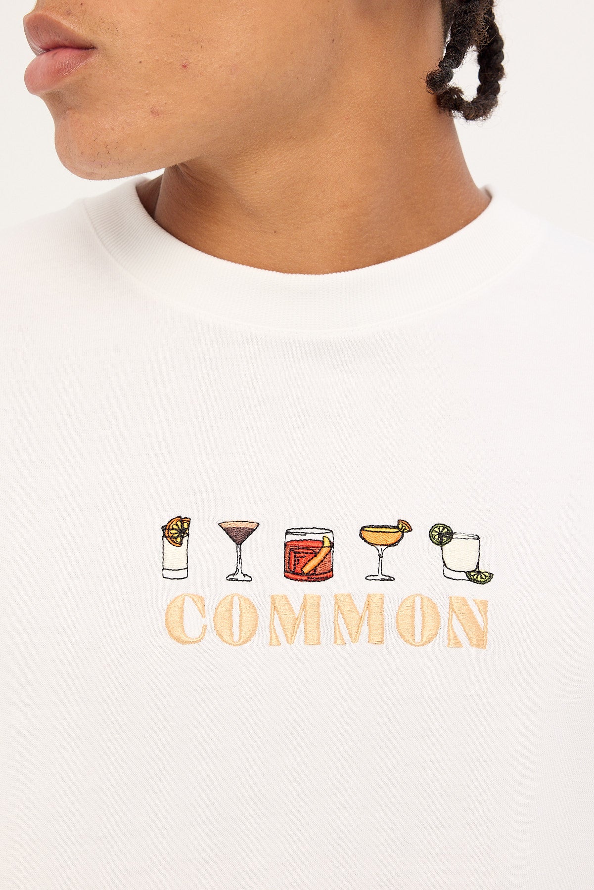 Common Need Summer Spirits Heavyweight Easy Tee White