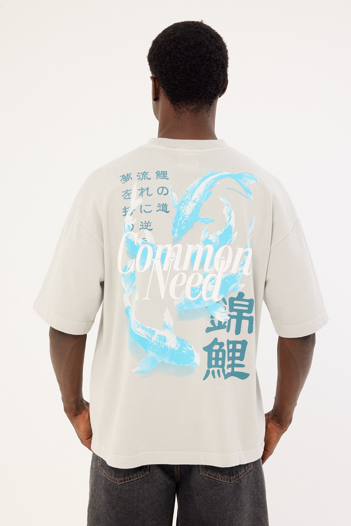 Common Need Ripple Heavyweight Easy Tee Washed Ice Grey
