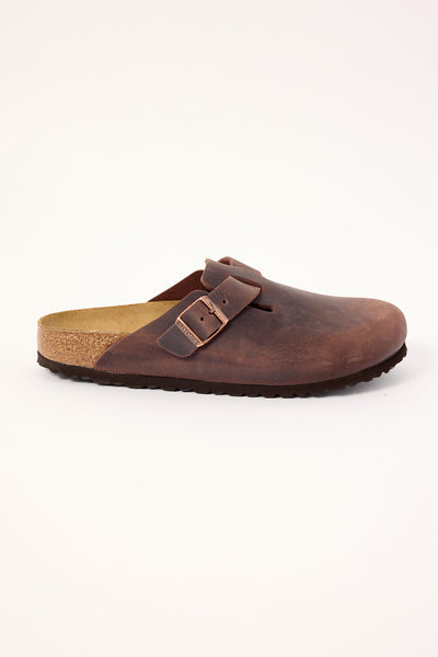 Birkenstock Boston Habana Oiled Leather Narrow Habana – Universal