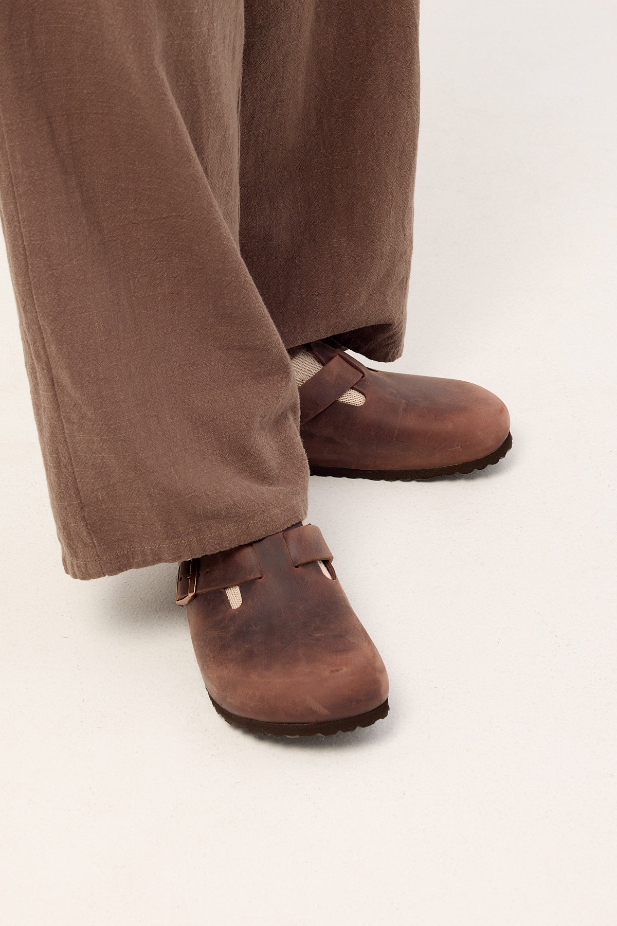 Birkenstock Boston Habana Oiled Leather Narrow Habana