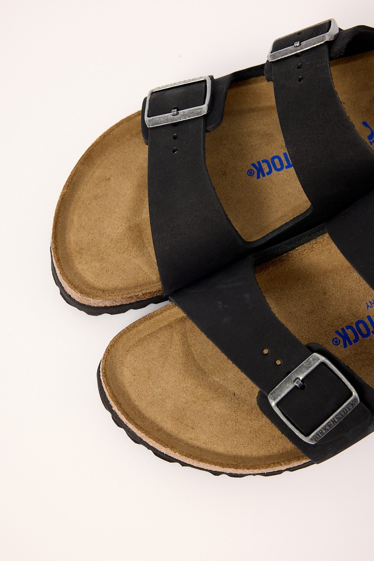 Birkenstock Arizona SFB Nubuck Leather Narrow Black