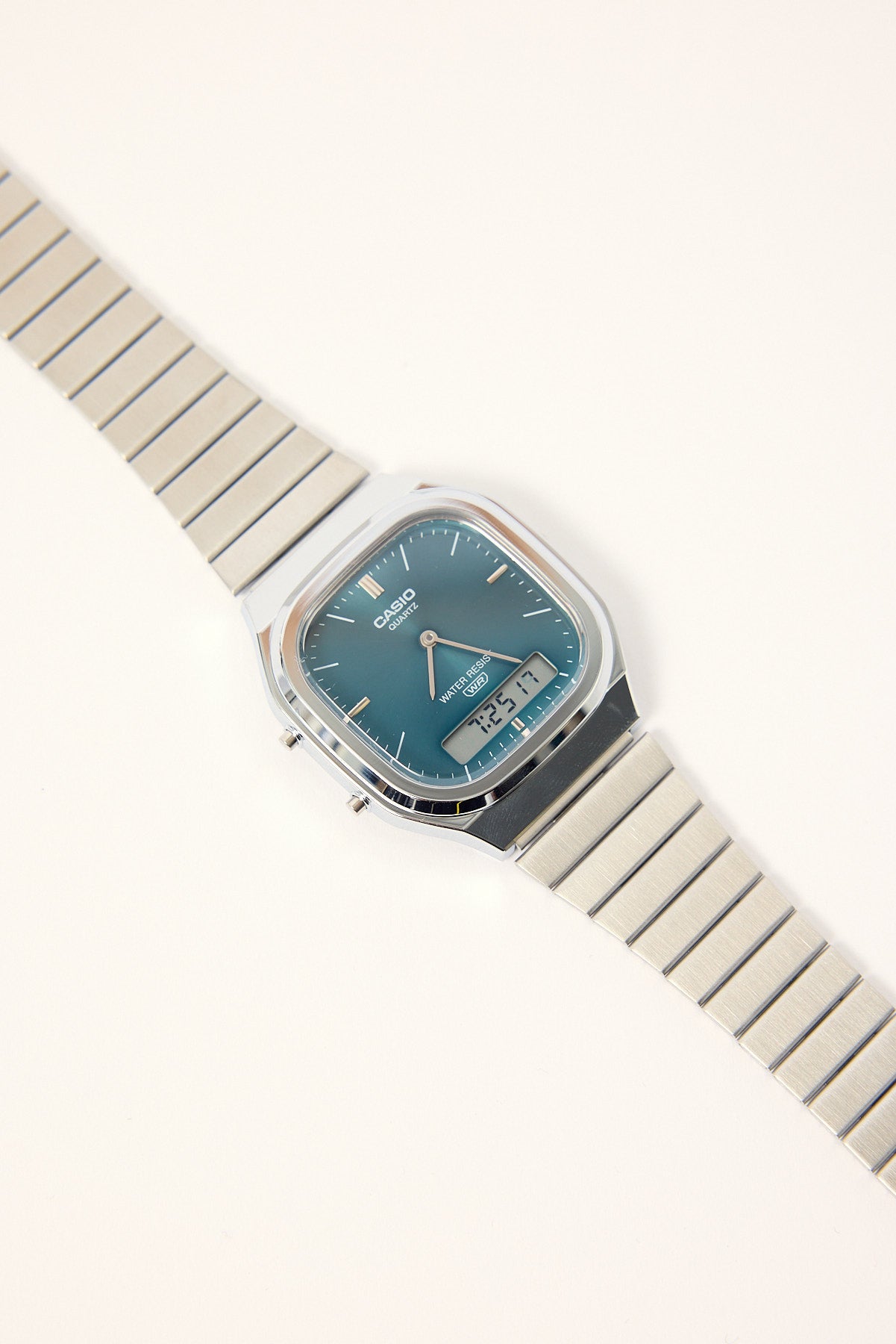 Casio AQ240E-3A Duo Watch Silver/Teal