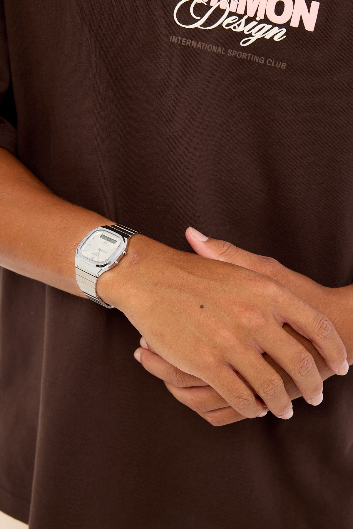 Casio AQ240E-7A Duo Watch Silver