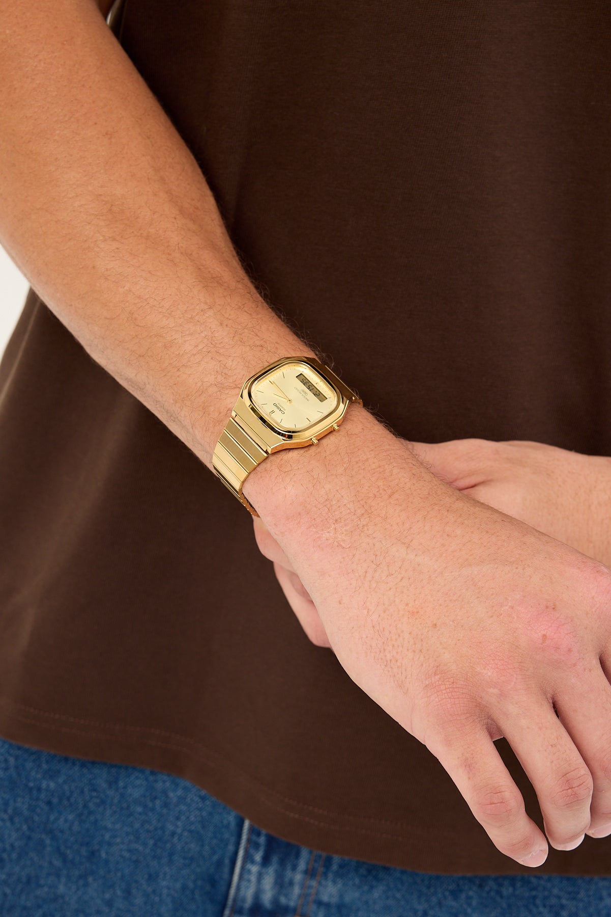 Casio AQ240EG-9A Duo Watch Gold