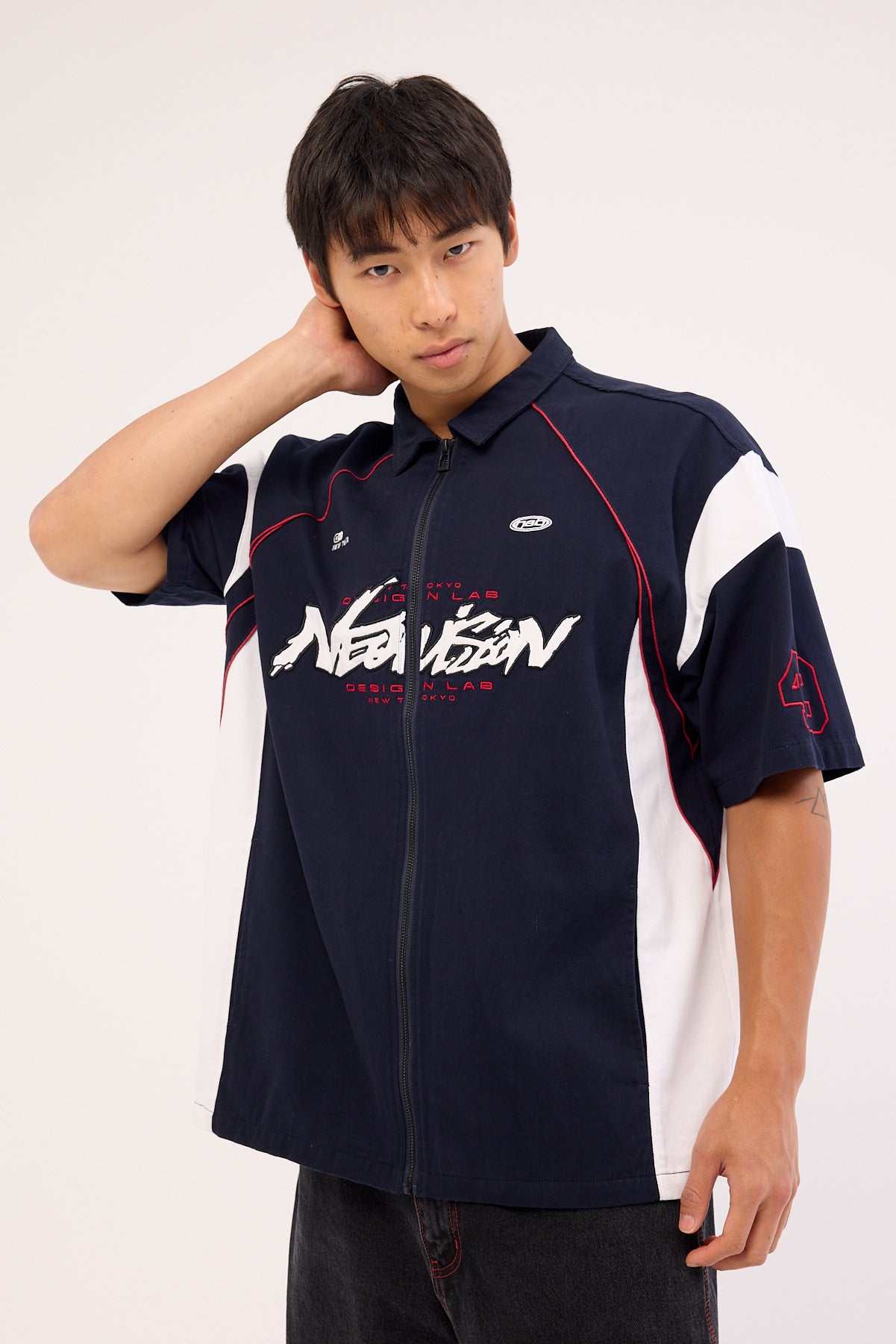 Neovision Underpass Oversize Shirt Navy