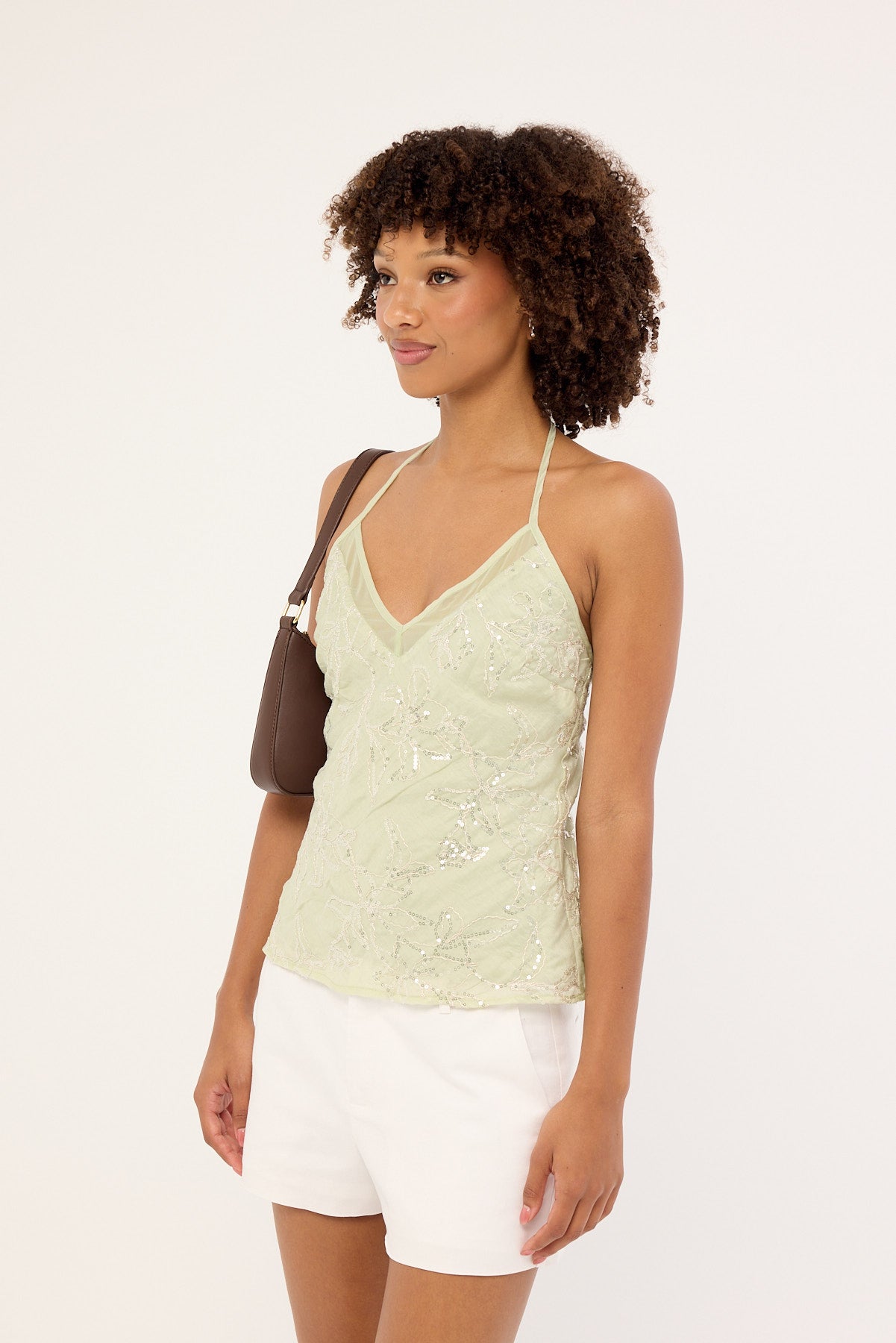 Luck & Trouble Mikka Low Rise Linen Short White