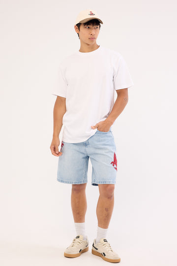 Common Need Swallows Denim Jort Haze Blue Denim