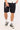 Common Need Sakura Cargo Elastic Waist Short Black