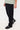 Common Need Blanco Linen Pleated Tailored Trouser Black