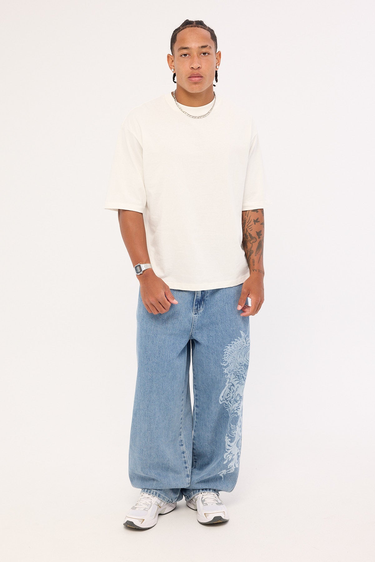 Neovision Nami Behemoth Super Baggy Jean Ash Blue