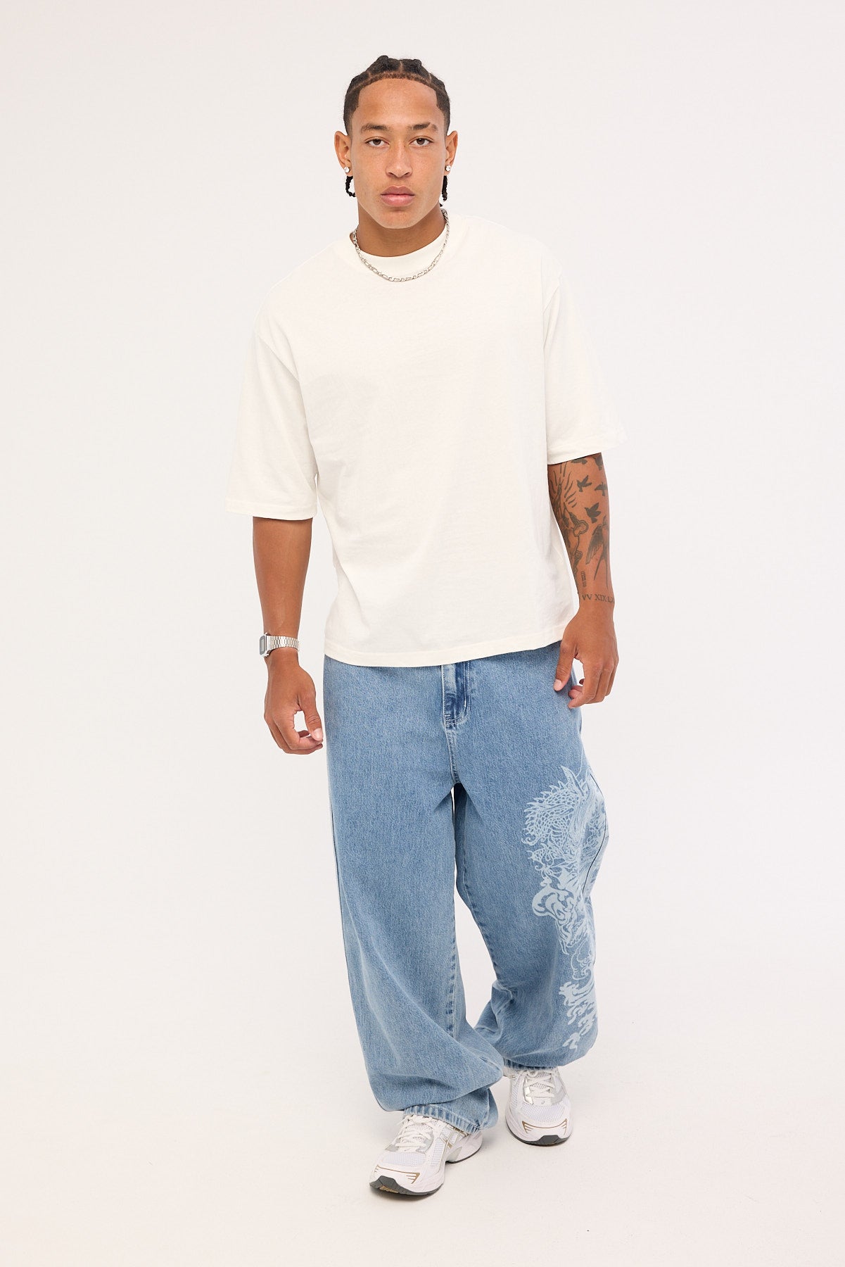 Neovision Nami Behemoth Super Baggy Jean Ash Blue