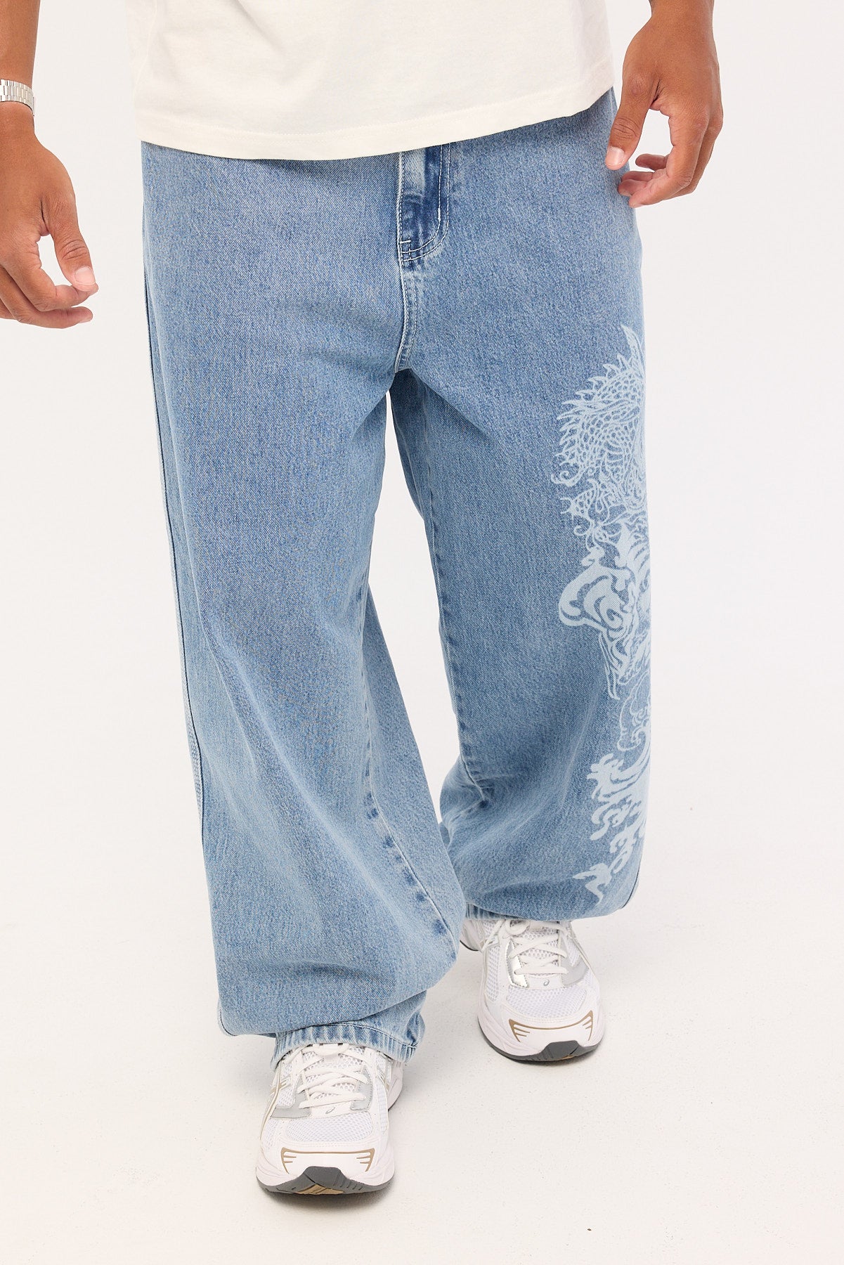 Neovision Nami Behemoth Super Baggy Jean Ash Blue