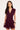 Perfect Stranger Ardena Frill Mini Dress Plum