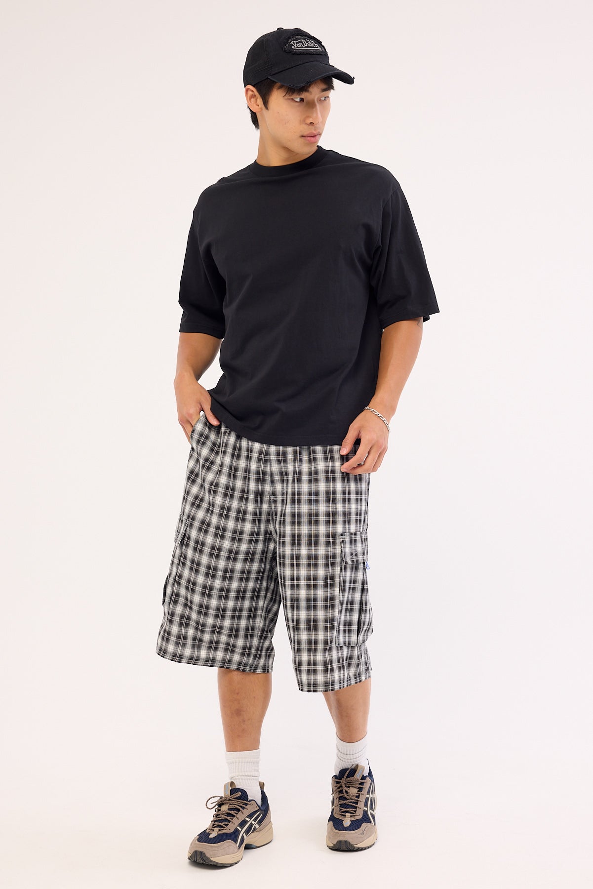 Rusty Screwdriva Elastic Cargo Short Black