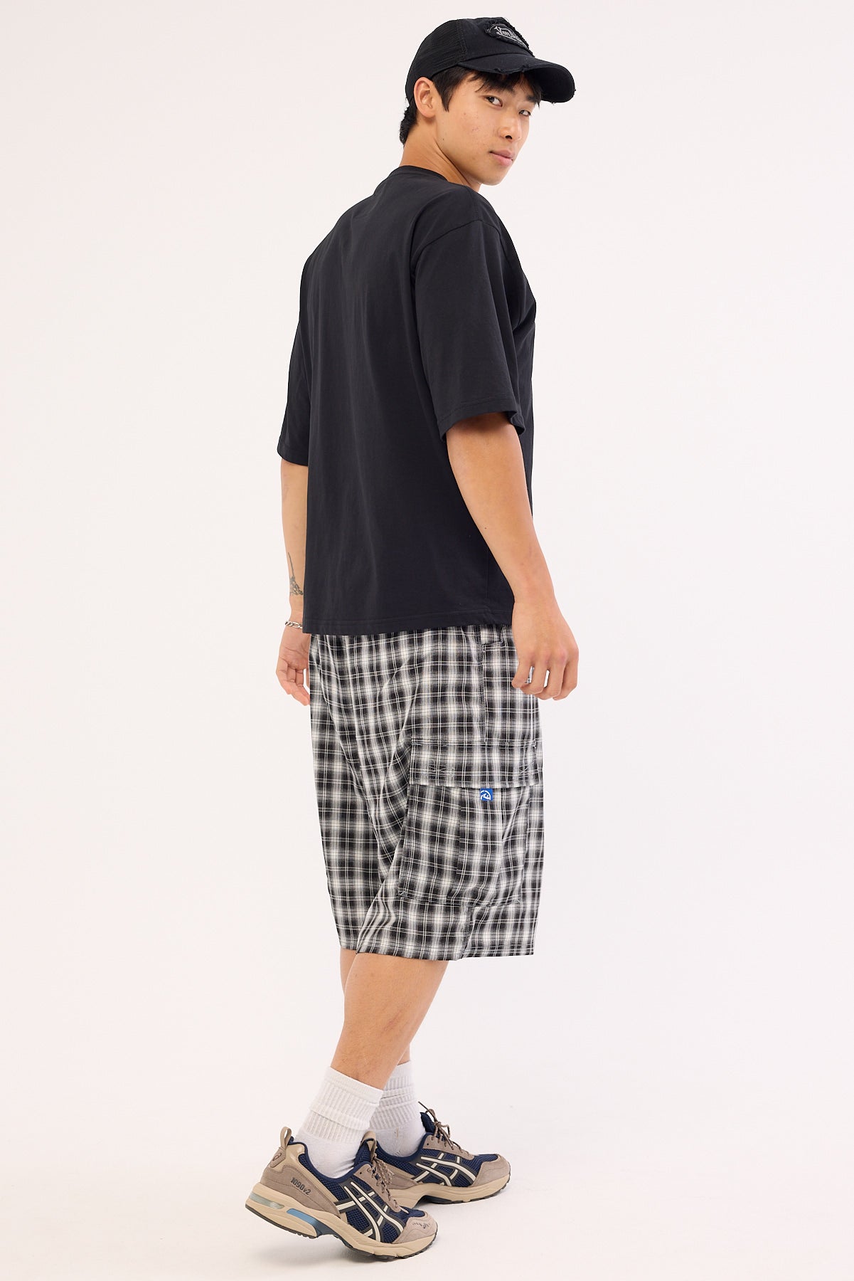 Rusty Screwdriva Elastic Cargo Short Black