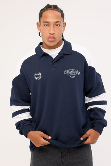 Common Need Imperium Rugby Shirt Navy/White