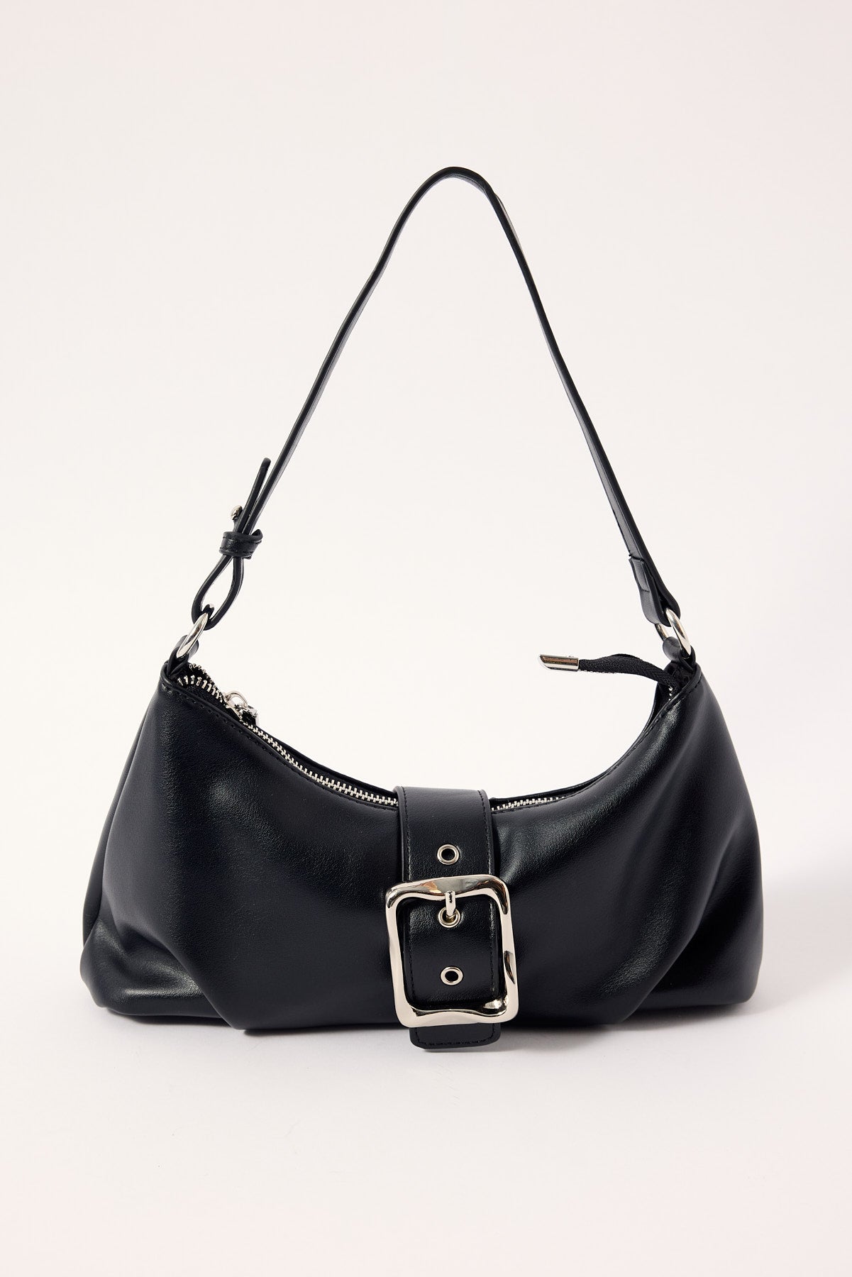 Perfect Stranger Enola Buckle Shoulder Bag Black