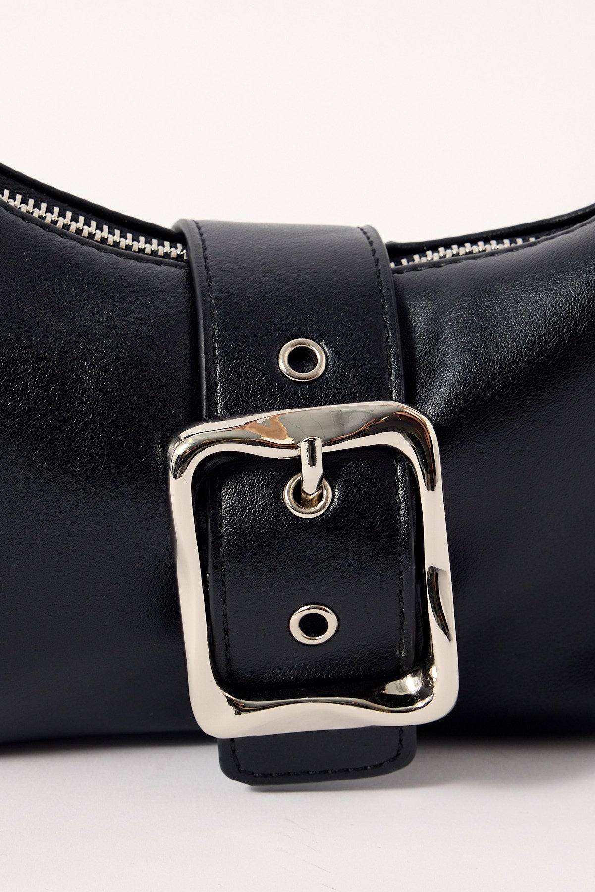 Perfect Stranger Enola Buckle Shoulder Bag Black