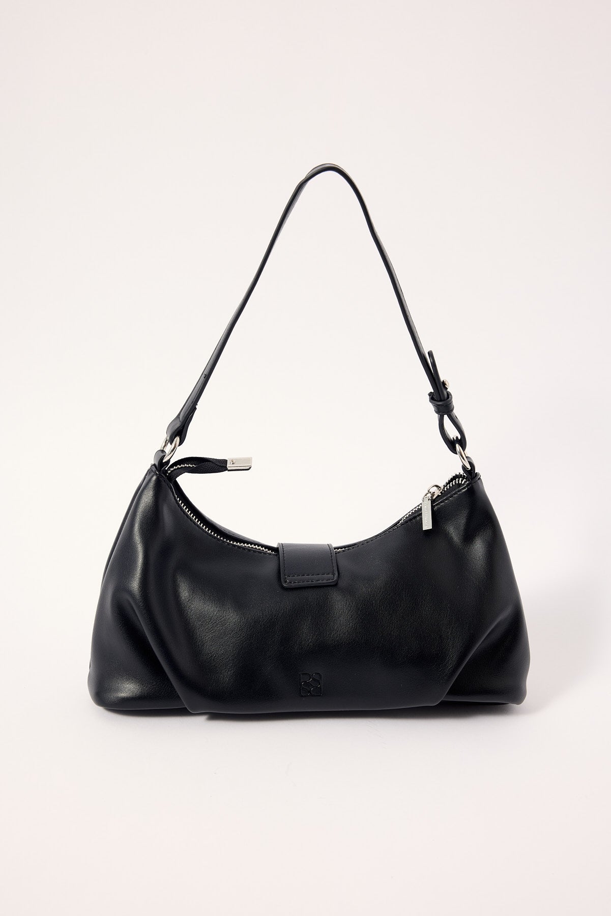 Perfect Stranger Enola Buckle Shoulder Bag Black