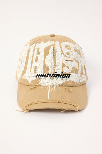 Neovision Menace Distressed Dad Cap Tan