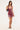 Motel Hepasi Halter Dress Clear Sequin Maroon