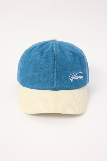 Common Need Sprig Denim Mid Profile Cap Ocean Blue/Off White