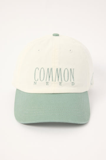 Common Need First Class Dad Cap Off White/Mint
