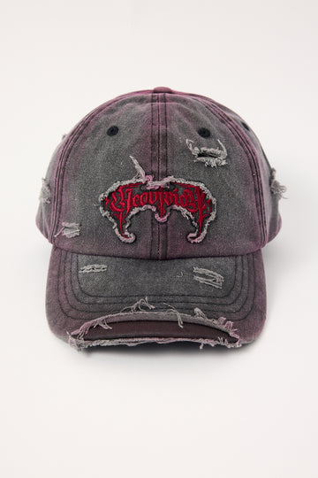 Neovision Sanctum Distressed Dad Cap Washed Black