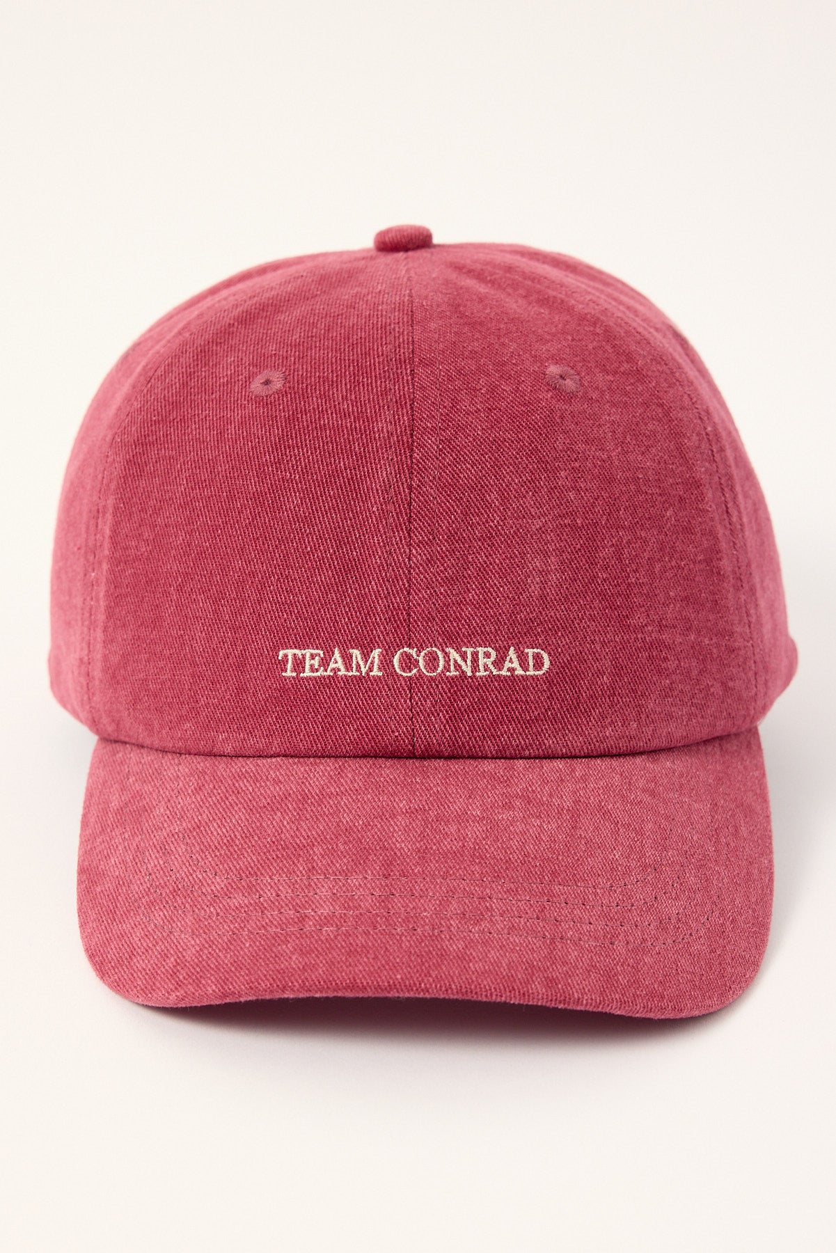 Luck & Trouble Team Conrad Washed Dad Cap Washed Burgundy