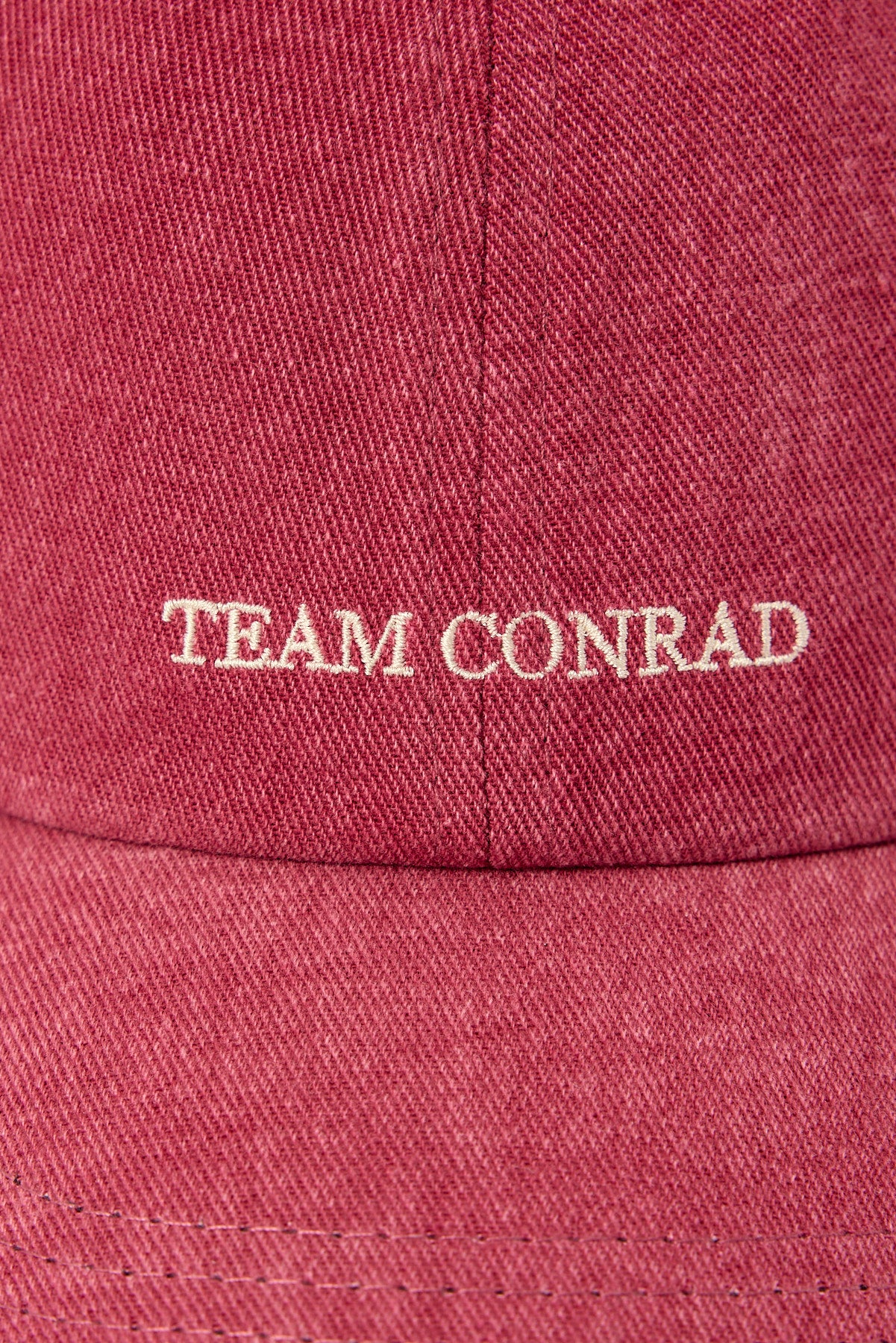 Luck & Trouble Team Conrad Washed Dad Cap Washed Burgundy