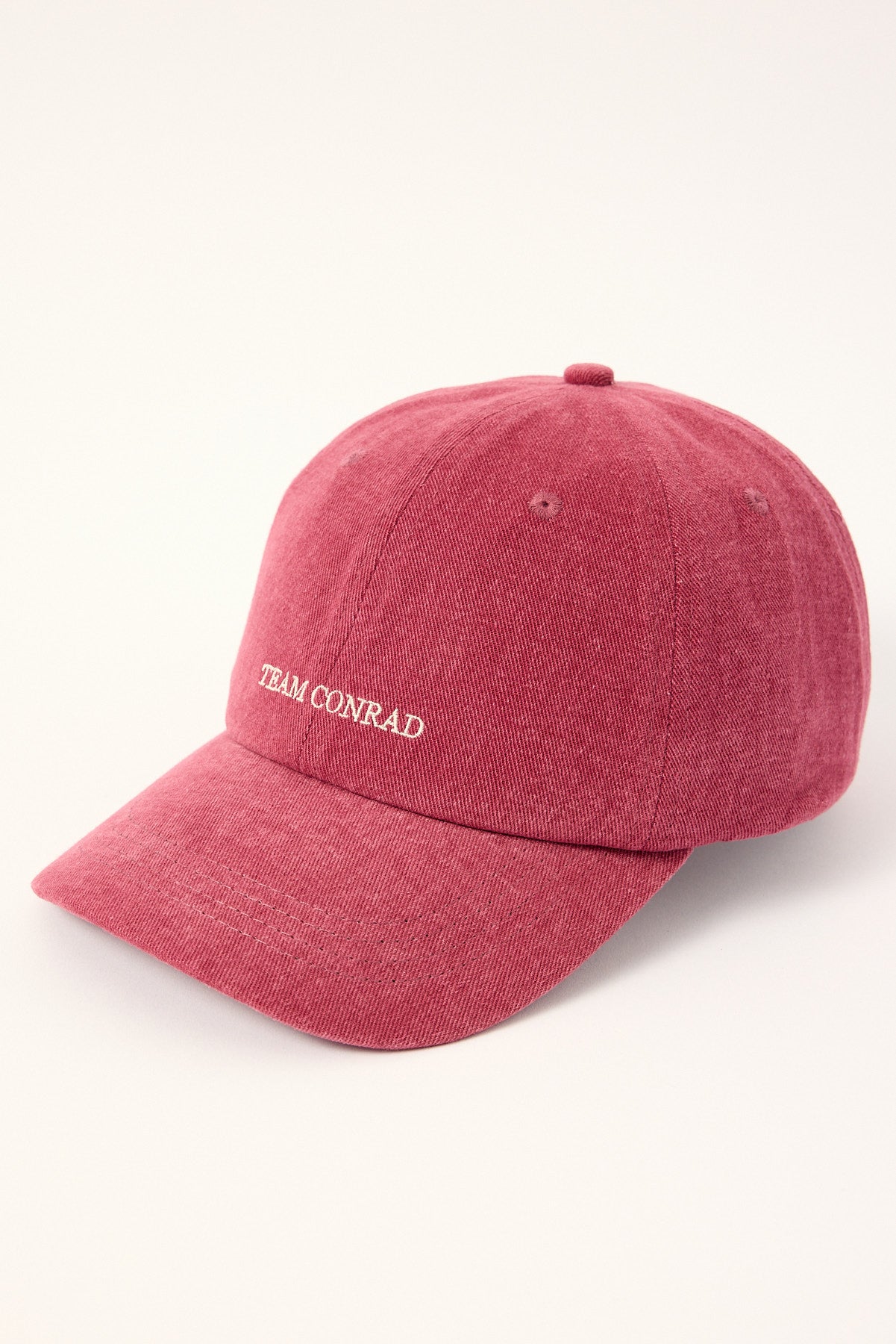 Luck & Trouble Team Conrad Washed Dad Cap Washed Burgundy
