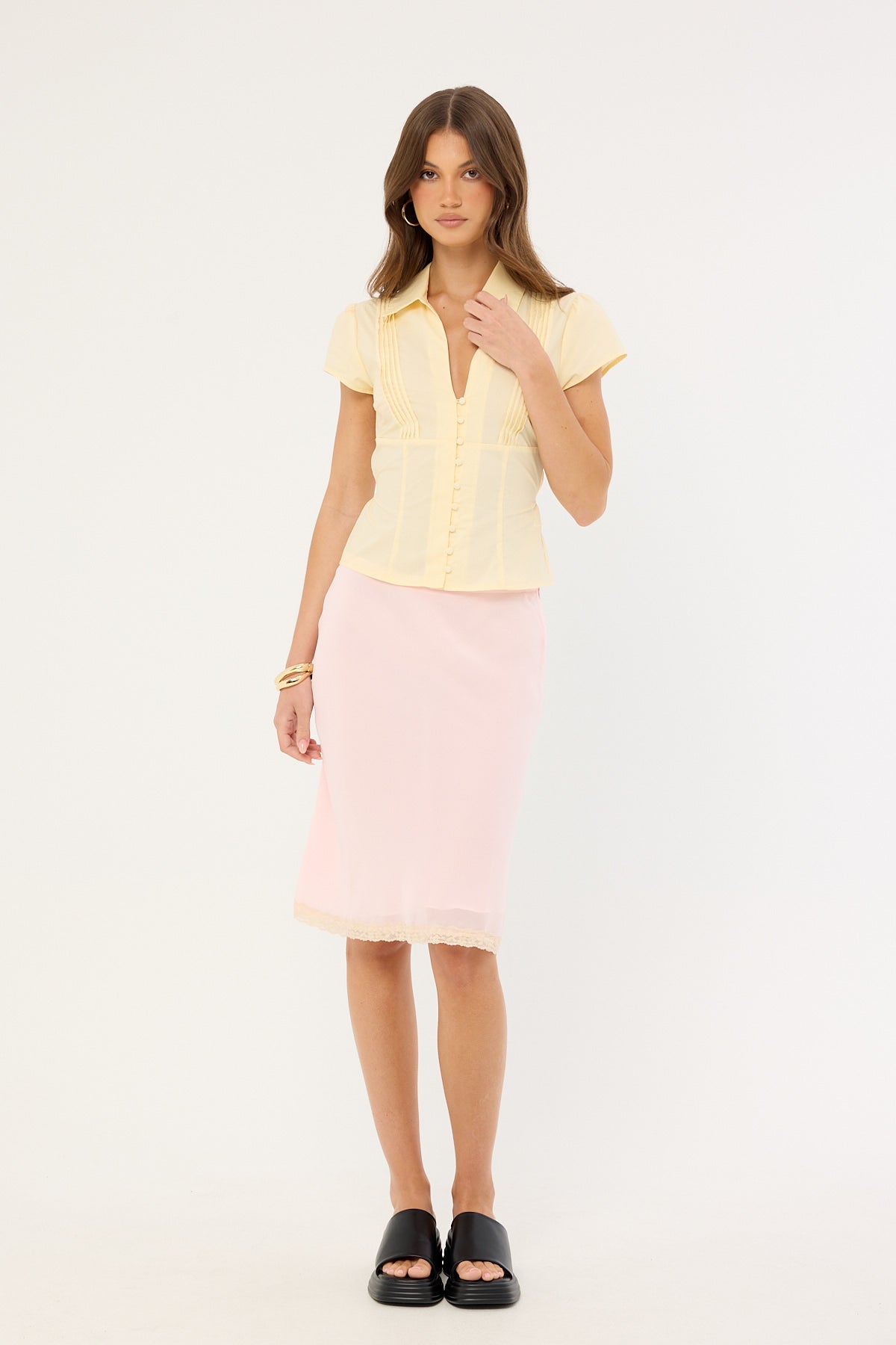 Lioness Shoreline Midi Skirt Sunset