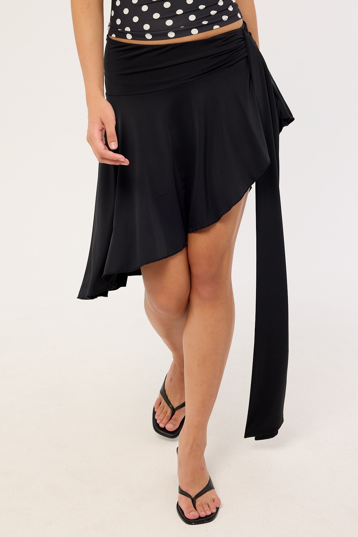 Lioness Safari Midi Skirt Noir