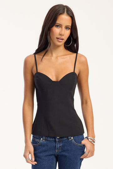 Perfect Stranger Rio Bodice Top Black